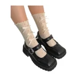Calzini in pizzo con fiocco - stile lolita giapponese