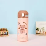 Bottiglia termica kawaii in acciaio inox - 380ml isotermica con cannuccia