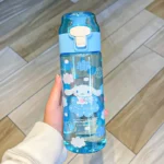 Borraccia kawaii sanrio - bottiglia cinnamoroll & kuromi 550ml