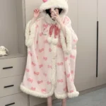 Accappatoio kawaii Hello Kitty in velluto - morbido e caldo