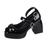 Scarpe Lolita con Tacchi Alti e Fibbie Cuore