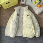 Giacca reversibile kawaii con ricamo – cappotto invernale
