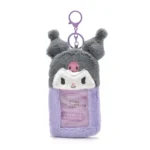 Astuccio Carte Kawaii in Peluche con Portachiavi Kawaii
