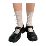 Calzini in pizzo con fiocco - stile lolita giapponese