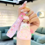 Portachiavi kawaii - cake roll gatto