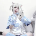 T-shirt kawaii con maniche staccabili - stile e-girl