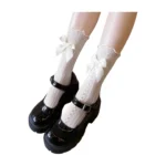 Calzini in pizzo con fiocco - stile lolita giapponese