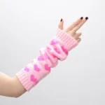 Guanti kawaii lolita all'uncinetto - scaldamani con cuore