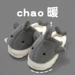 Pantofole kawaii squalo - scarpette invernali comode