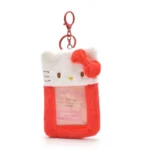 Astuccio Carte Kawaii in Peluche con Portachiavi Kawaii